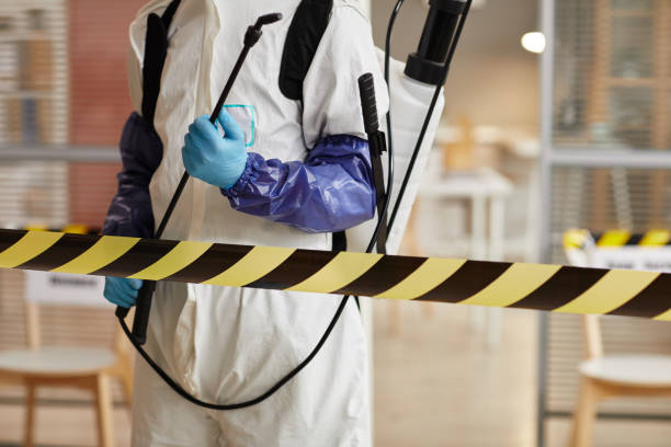 Professional Biohazard technician working in Center, TX